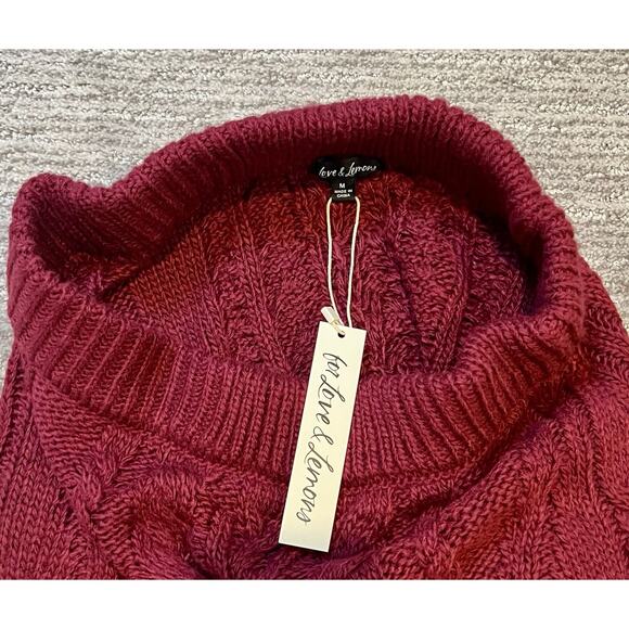 FOR LOVE & LEMONS NWT - Layton Mini Cable Knit Skirt - SIZE M (RETAILS $114) - Picture 4 of 4